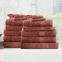 14 Piece Marisse Bamboo & Cotton Bathroom Towel Set
